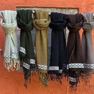 Raw Cotton Shawl/Tribal Scarf